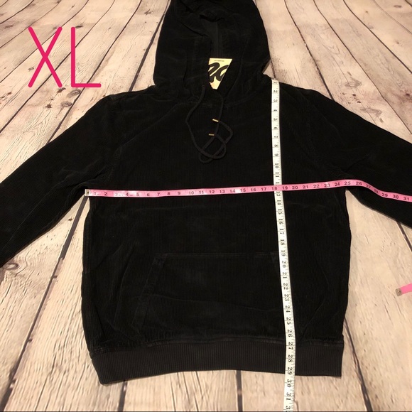 Anthropologie Corduroy Sweatshirt Pullover Black Cords Unisex - Picture 8 of 8